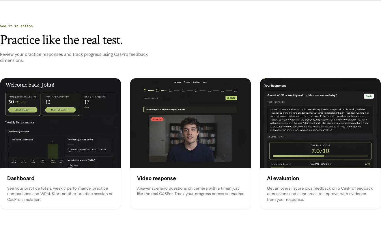 CasPro website screenshot
