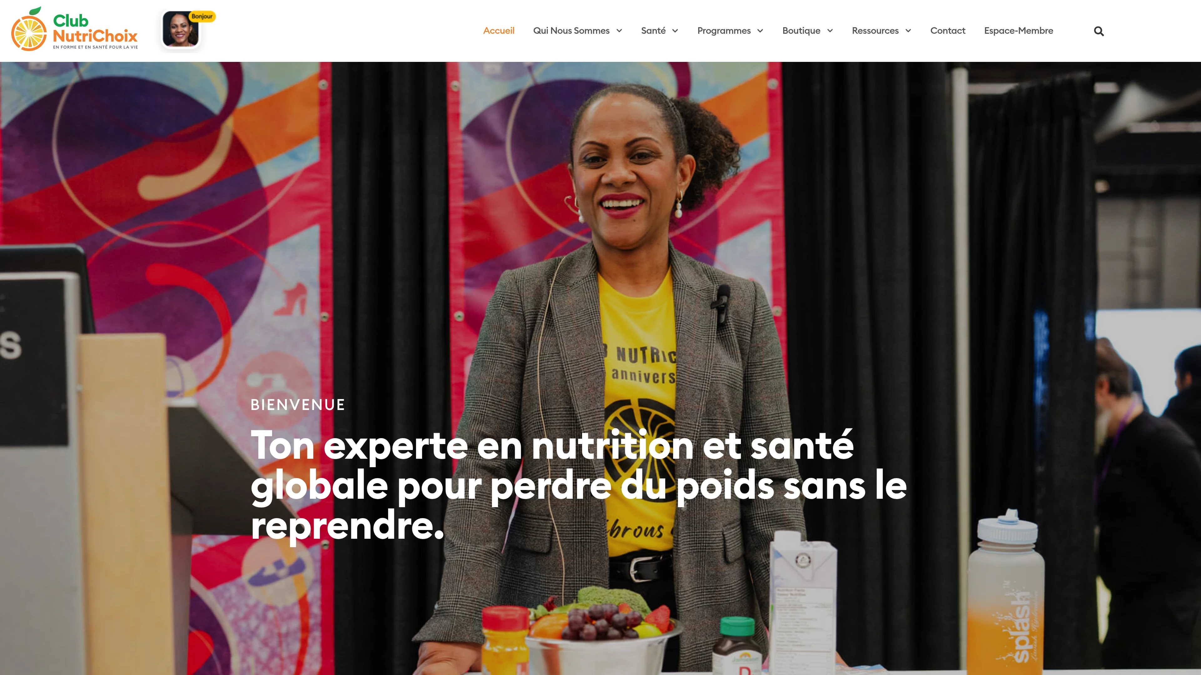 Club Nutri Choix website or product screenshot